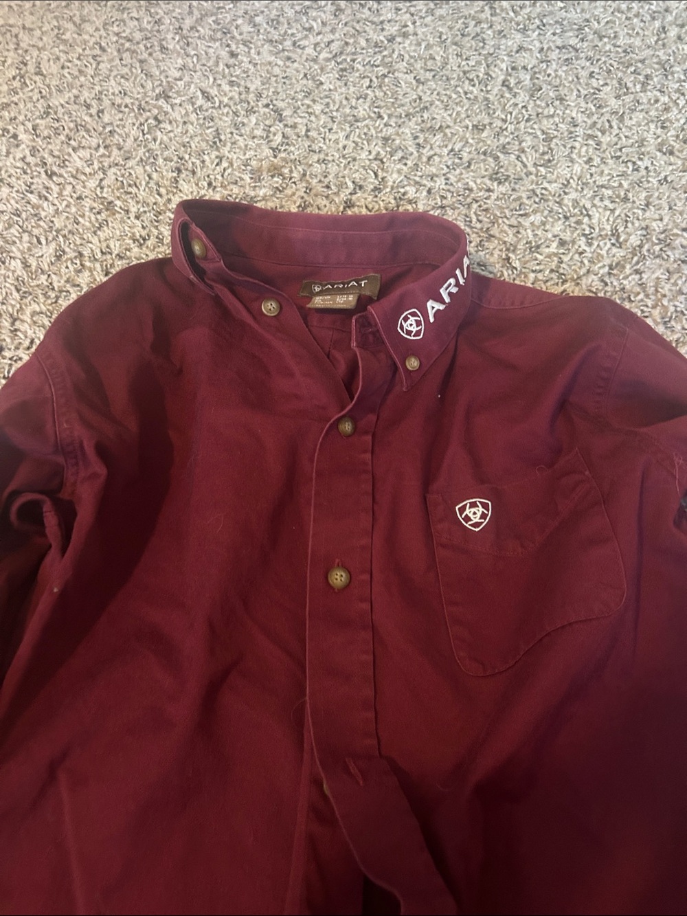 Ariat Kids Burgundy Button-Down Shirt Jacket